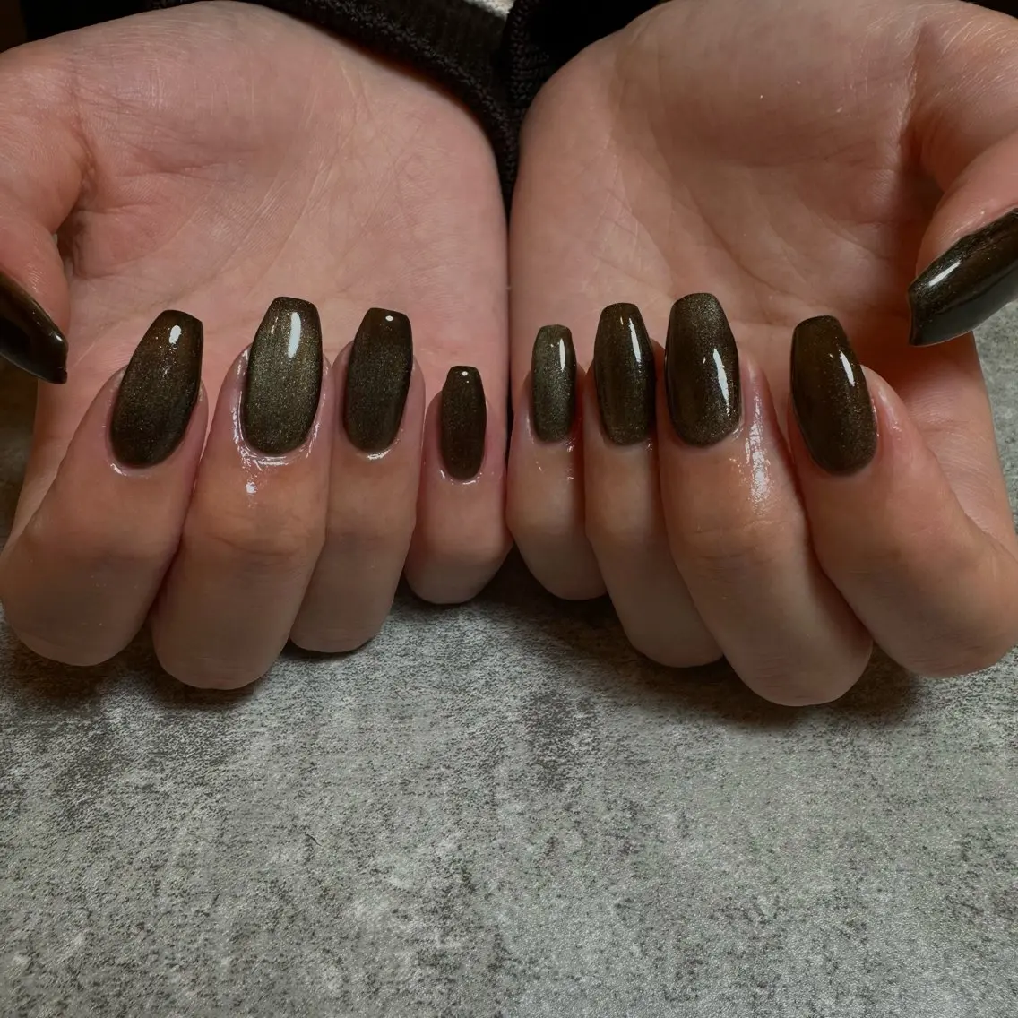 ネイル マグネットネイル ニュアンスネイル ハンドネイル nailsalon nuit.のネイルデザイン