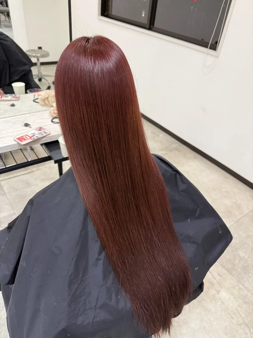 ロング カラー ブリーチ ブリーチなしカラー ヘアカラー ciate山口 TAKUMAのヘアスタイル