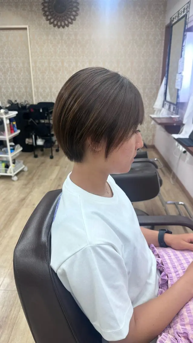 ショート 丸みショート ショートヘア saya kaのヘアスタイル