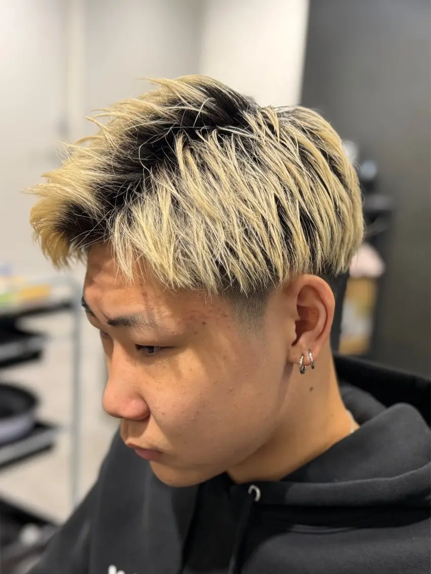 ショート メンズ カット 🌊毛流れ特化/ 波巻き/翔平🌊のヘアスタイル