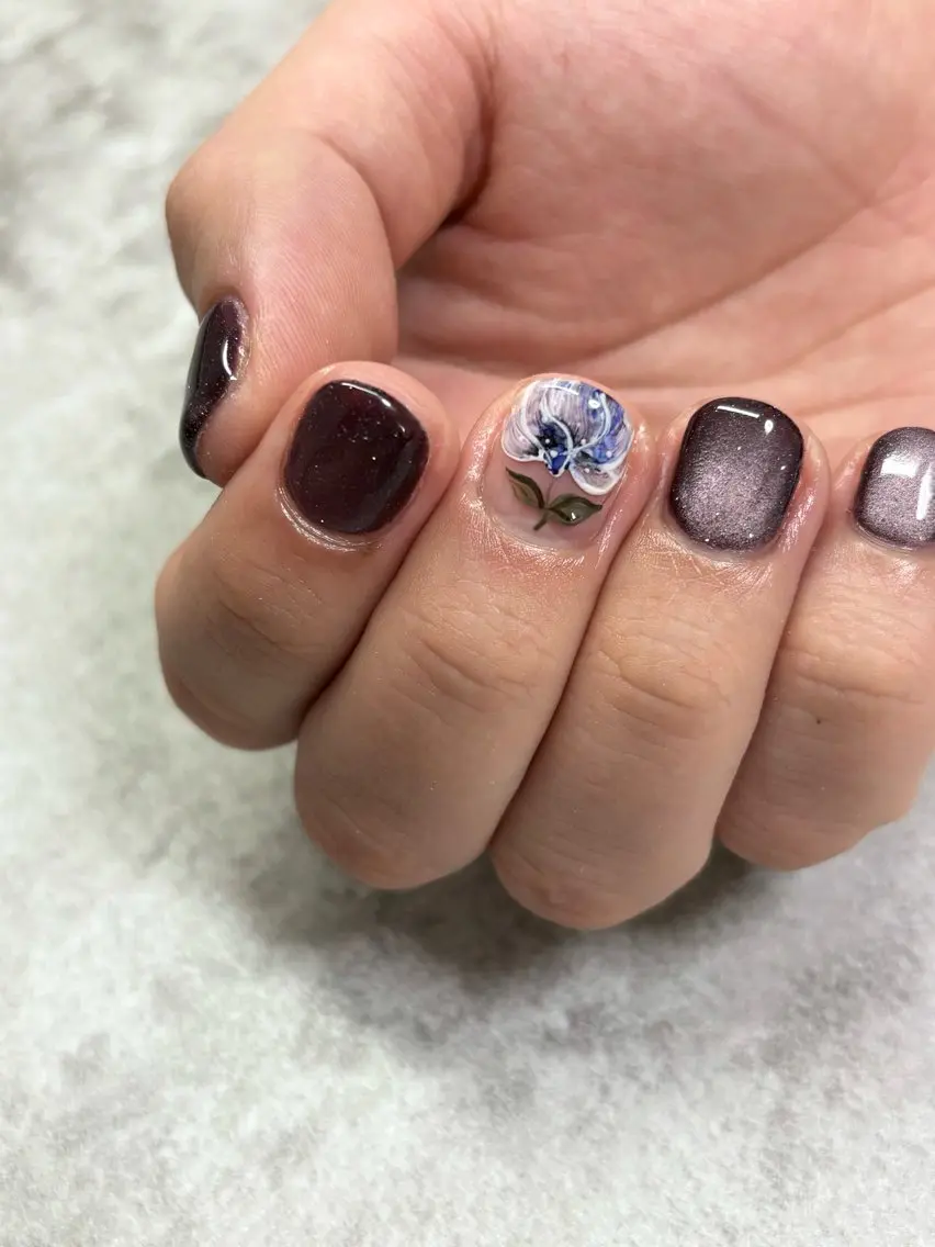 ネイル フラワーネイル マグネットネイル FIORITURA Maikoのネイルデザイン