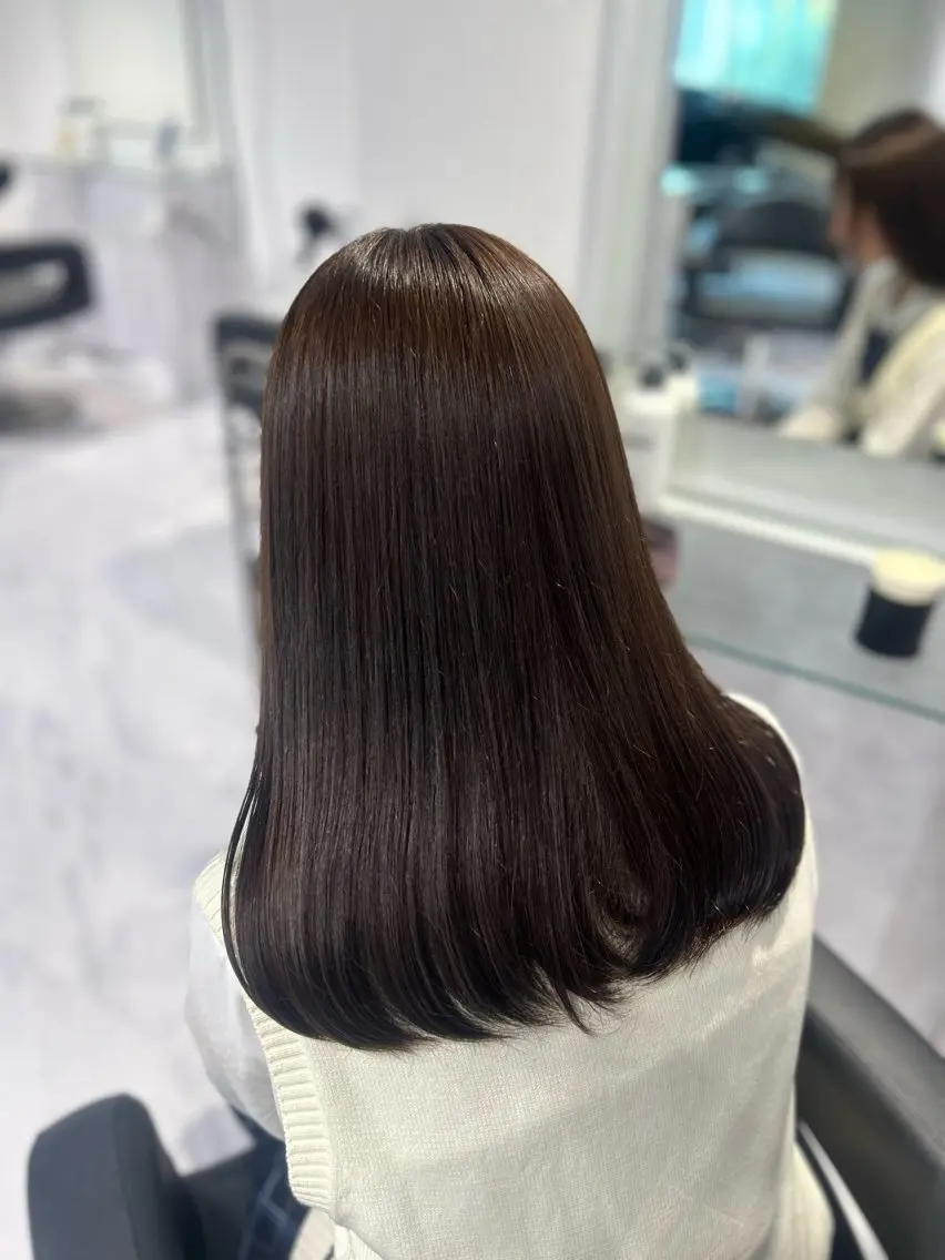 ロング カラー ヘアカラー 表参道/透明感カラー /暗髪/ジュキヤのヘアスタイル