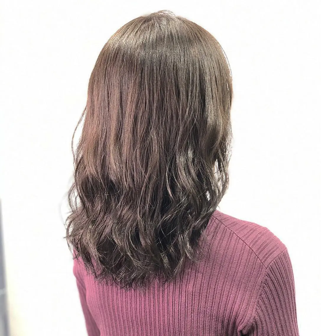 セミロング カラー 髪質改善/縮毛矯正 レイヤー/松川匠のヘアスタイル
