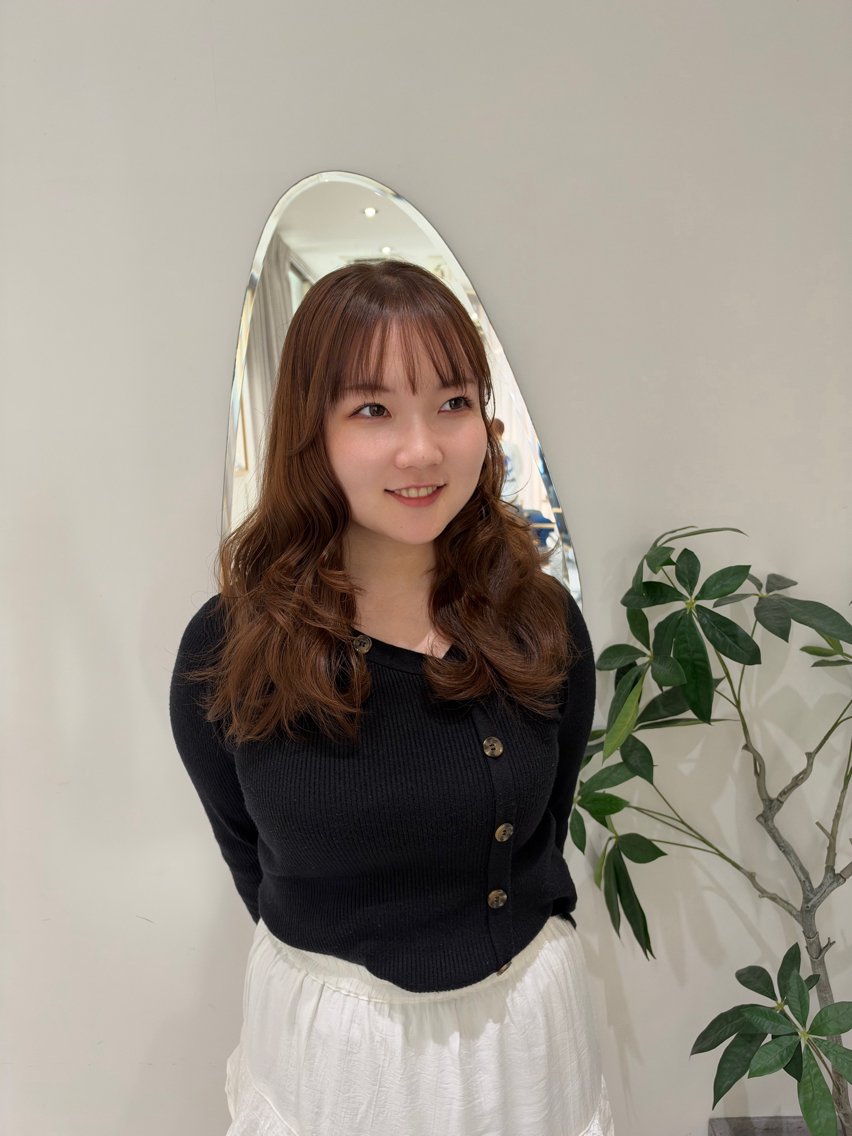 カラー ヘアカラー トリートメント みゆう/ハイトーン/ 透明感カラーのヘアスタイル