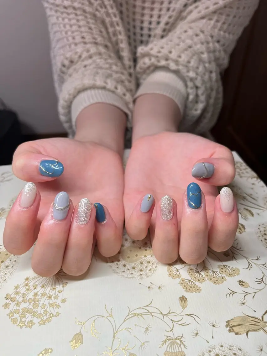 オフあり♪お持ち込みデザインネイル♡お好きなデザインのお持ち込み頂けます。120分で可能なデザインとなります！の写真