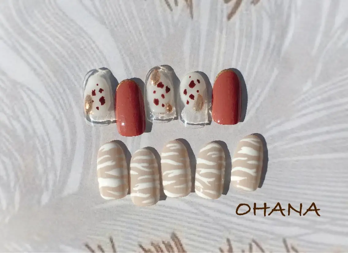 ネイル べっ甲ネイル フットネイル ラメ(グリッター) ラメグラデーション マグネットネイル nailroom OHANA🌴のネイルデザイン