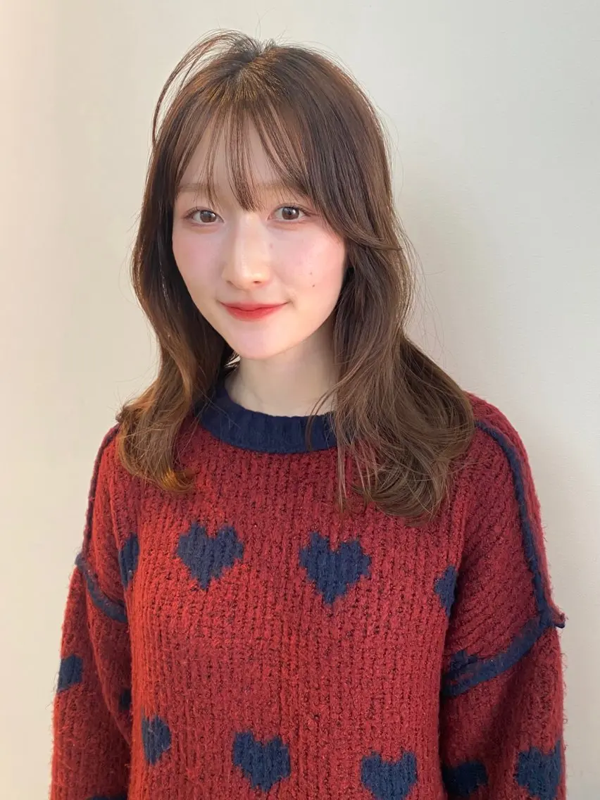 ミディアム カラー カット ヘアカラー トリートメント mai / linoah˚✧のヘアスタイル