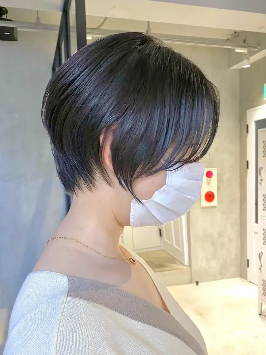 ショート カラー ヘアカラー トリートメント ルキヤ/ elima横浜西口のヘアスタイル
