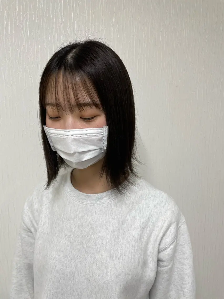ミディアム カラー 𝐒𝐇𝐔𝐑𝐈 🦋艶カラー🦋のヘアスタイル
