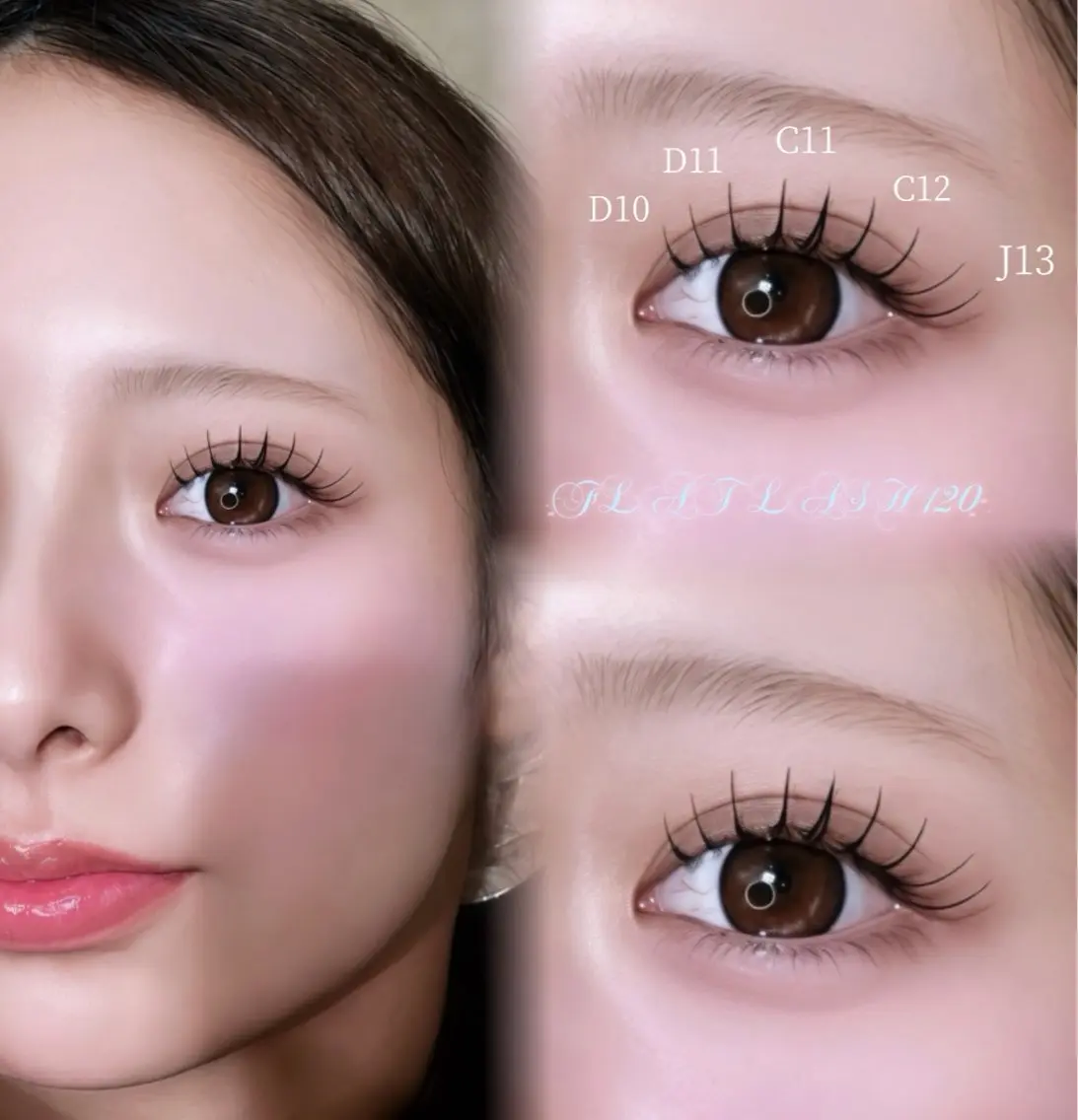 マツエク・マツパ フラットラッシュ マツエク Crebia🍒 mizukiのマツエク・マツパデザイン