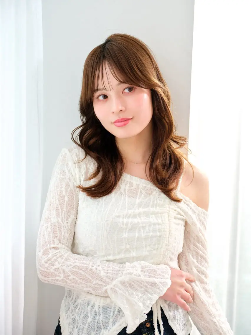 ロング カラー manarino マリのヘアスタイル