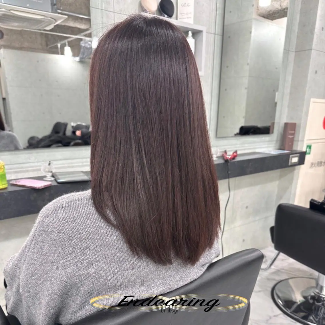 カラー ブラウンカラー 透明感カラー ココアブラウン ボブ カット ヘアカラー Endearing 銀座/レイヤーカットのヘアスタイル