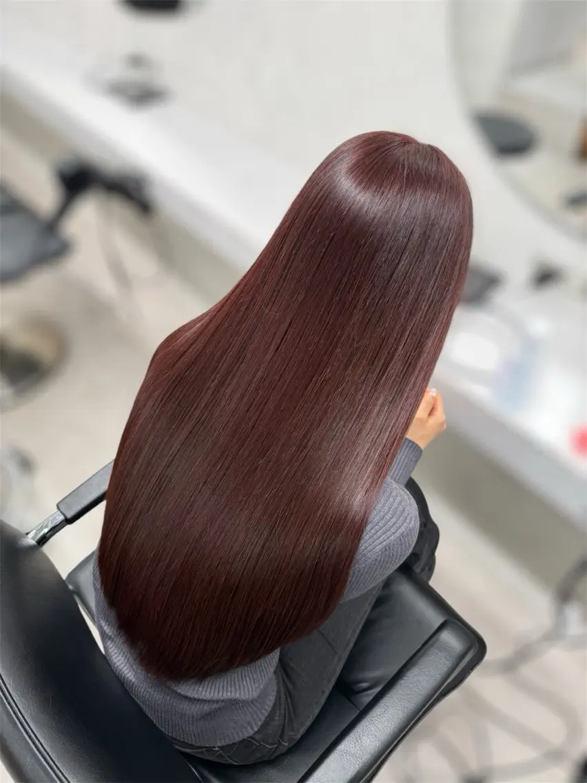 ミディアム 韓国風ヘア レイヤーカット 似合わせカット レイヤー／ハイトーン 🍎森貝洋亮🍎のヘアスタイル