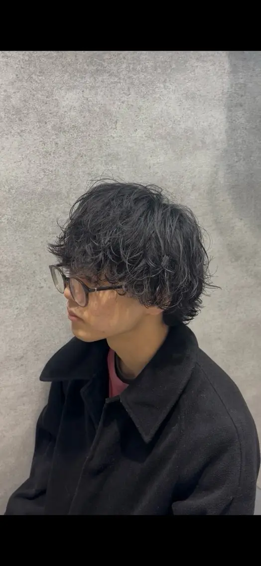 ショート パーマ メンズ メンズパーマ トレンド🔥メンズ 特化⚡️網野裕希のヘアスタイル