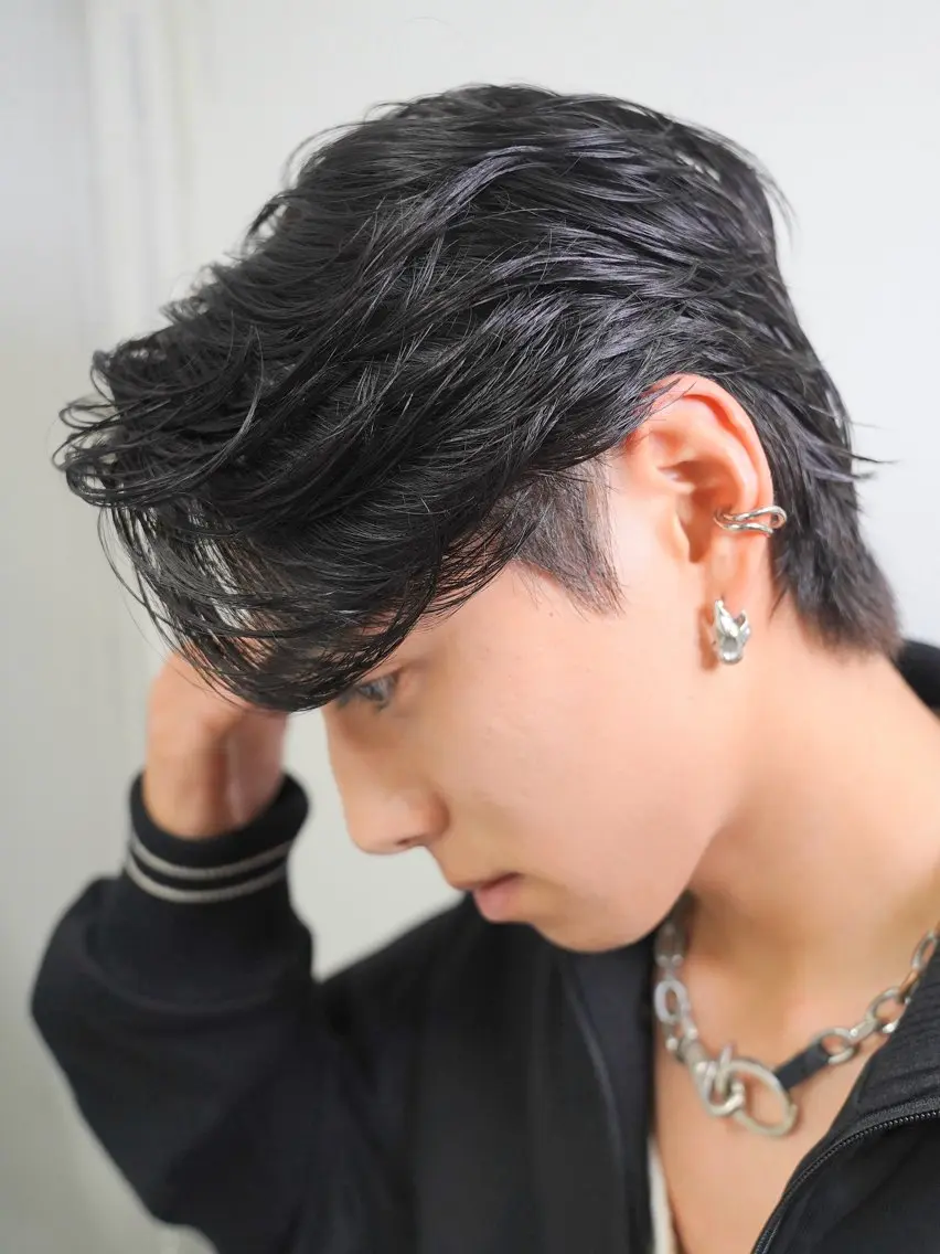 ショート パーマ メンズ カット パーマ fifth/メンズ/ シャドウパーマ/星七のヘアスタイル