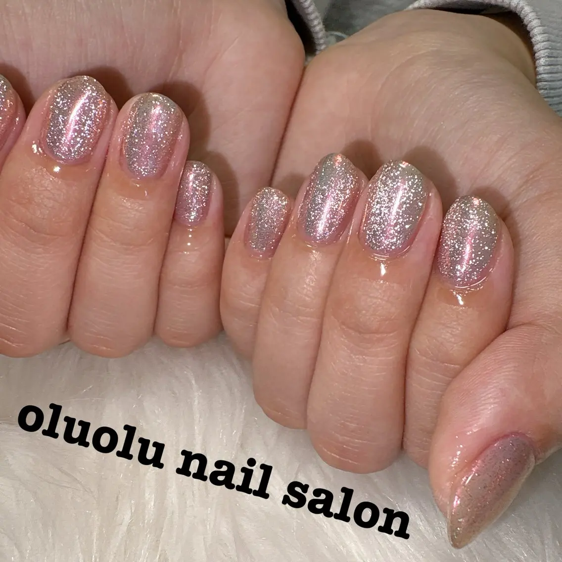 ネイル マグネットネイル ミラーネイル oluolu nailsalonのネイルデザイン