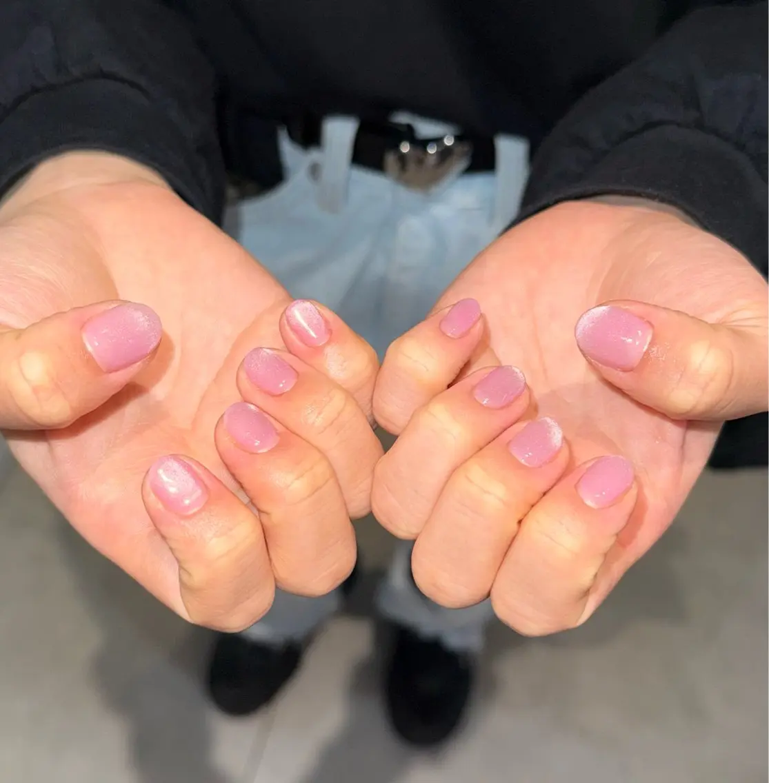 ワンカラーネイル💅✨（オフなし、長さだしなし）の写真