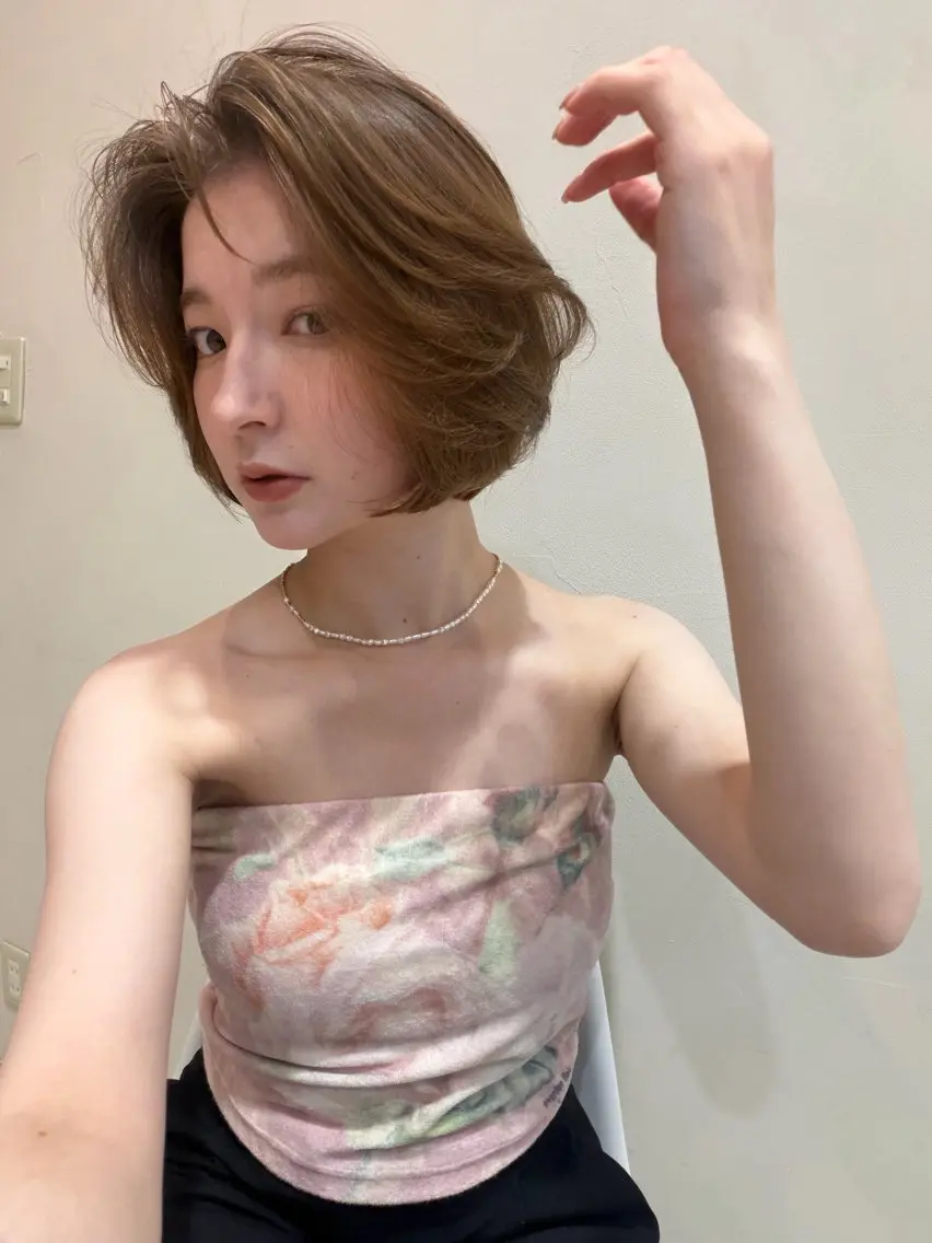 ショート 似合わせカット /透明感カラーのヘアスタイル