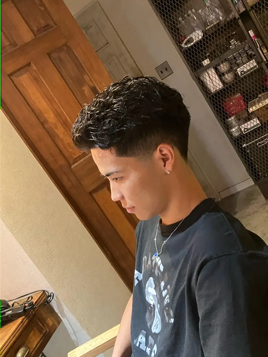 ショート パーマ メンズ パーマ Watarai Yuukiのヘアスタイル