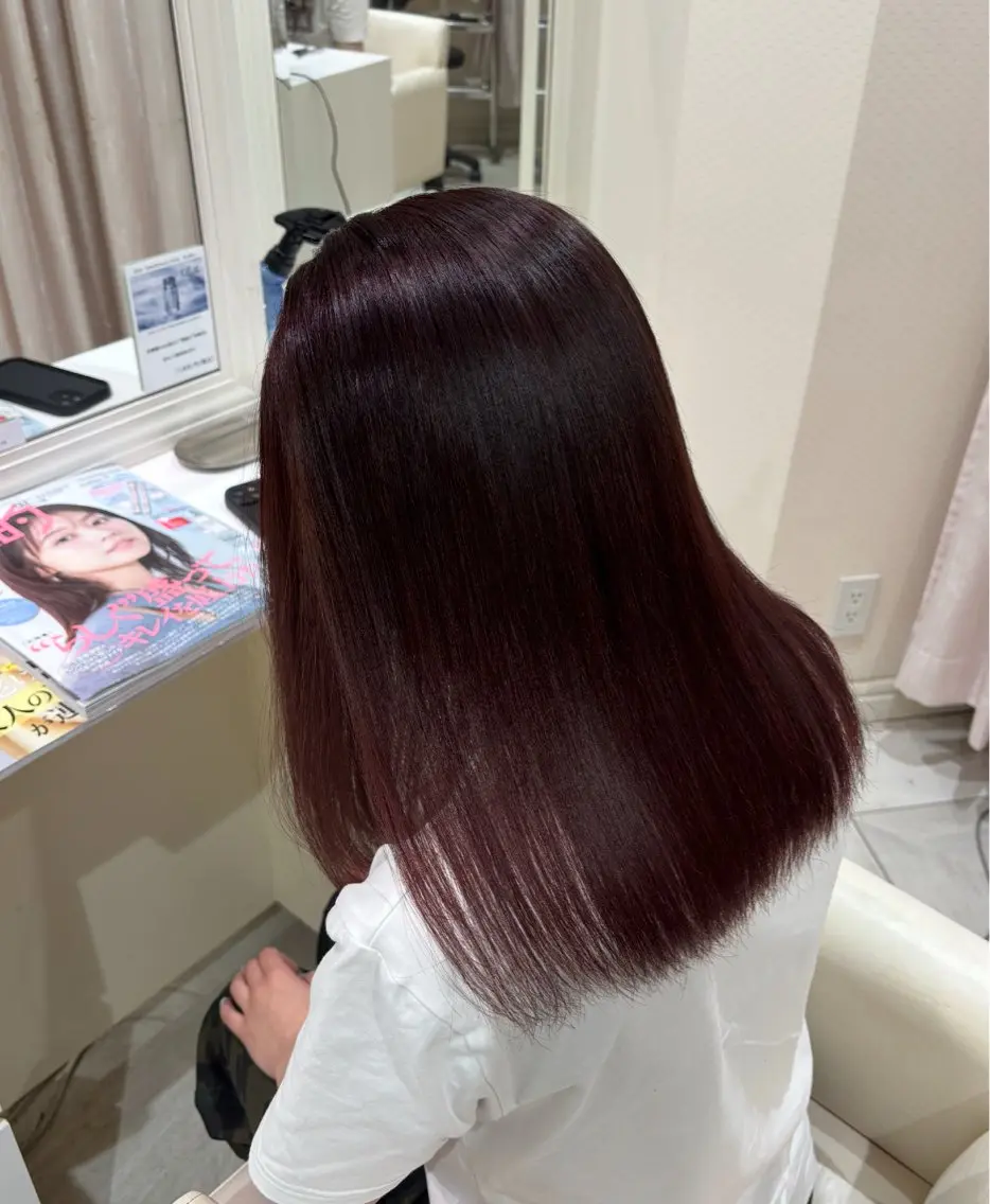 カラー ブリーチ グラデーションカラー 間島 叶のヘアスタイル
