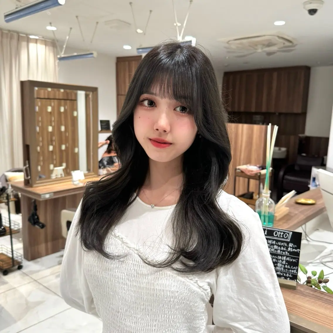 ロング カラー カット ヘアカラー トリートメント 💗韓国/ワンホン/ レイヤー💙Sayaのヘアスタイル