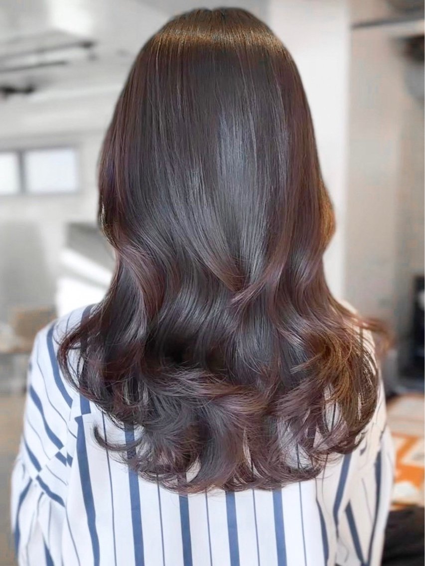 ロング カラー ヘアアレンジ ヘアカラー 縮毛矯正 トリートメント 縮毛矯正・カラー特化 指名No.1shunのヘアスタイル