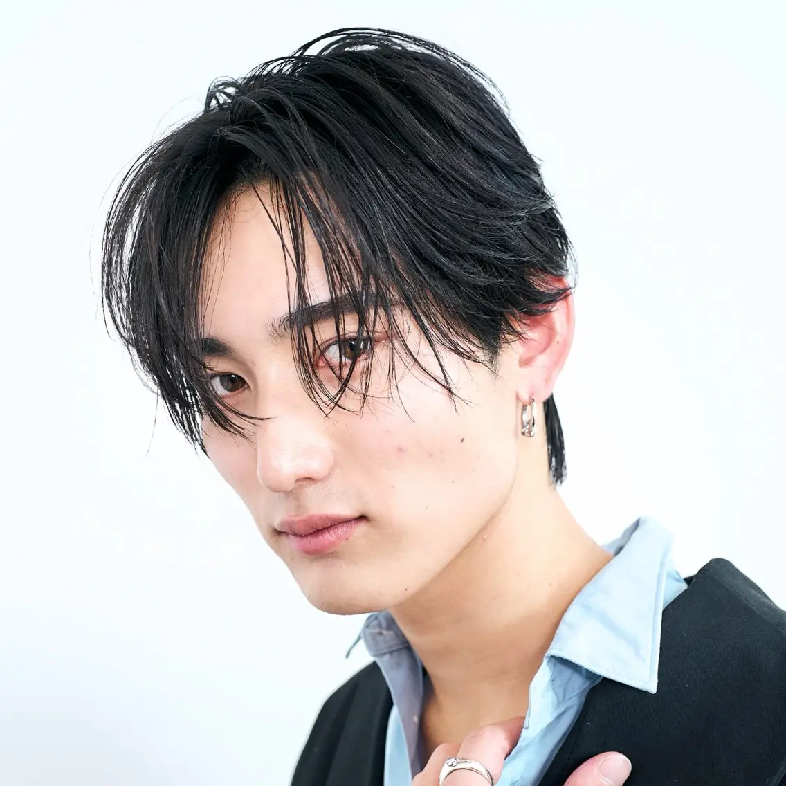 パーマ メンズ カット パーマ トリートメント 原宿/毛流れ韓国 メンズ骨格補正/遼祐のヘアスタイル