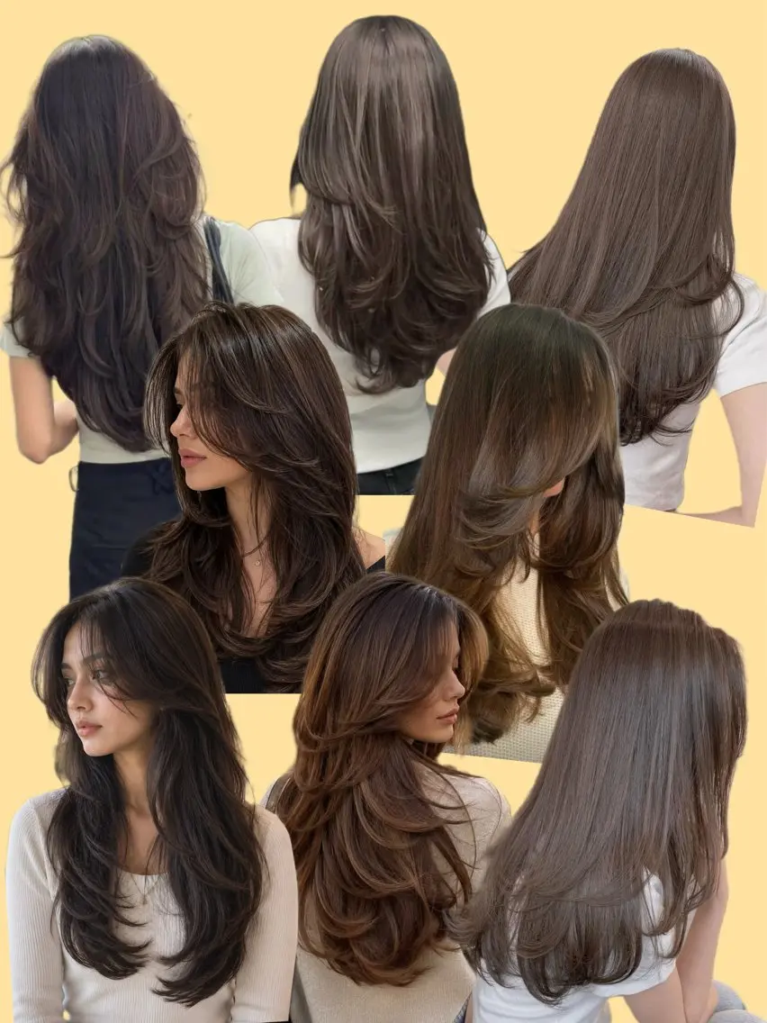 ロング レイヤーカット カット トリートメント 透明感カラー🩵海外 ヘア/chiharuのヘアスタイル