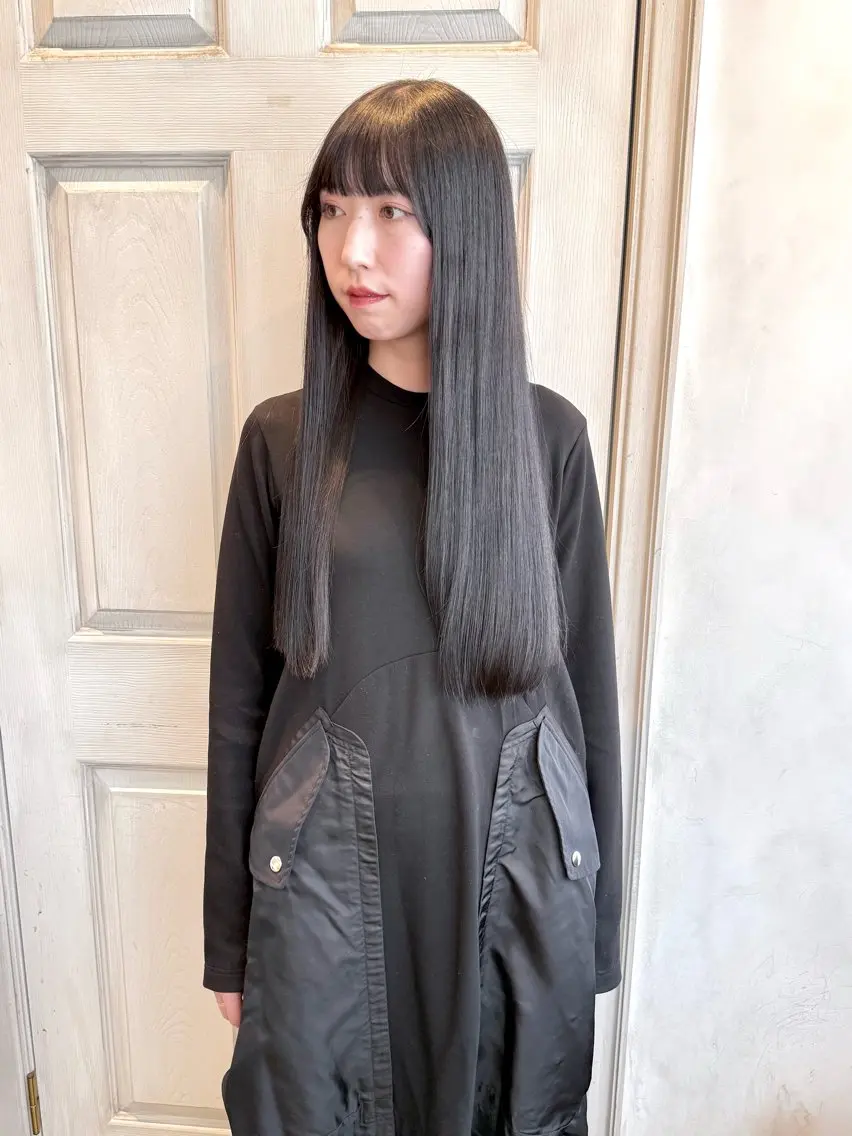 ロング 髪質改善 カット トリートメント 千 田のヘアスタイル
