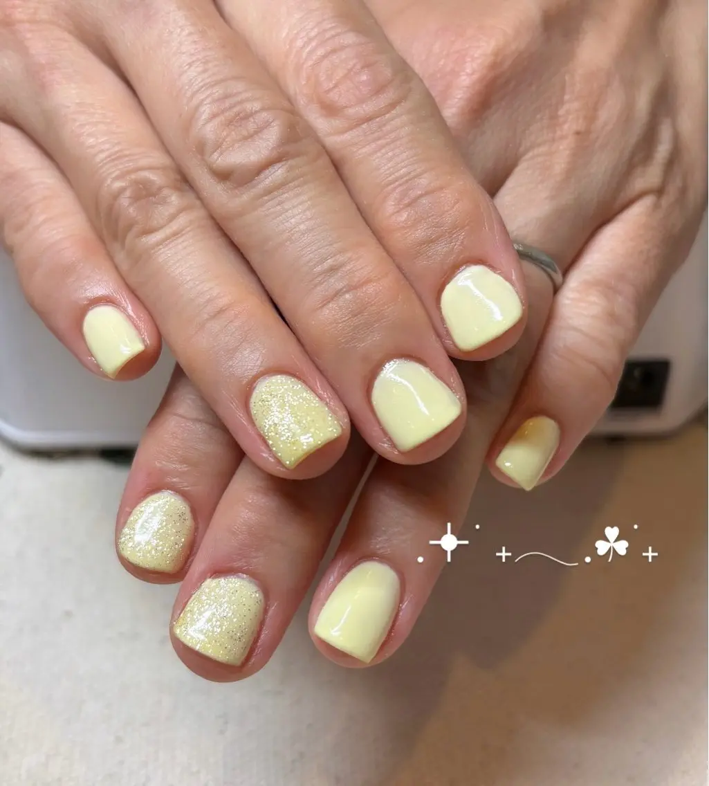 ネイル 黄色 ハンドネイル みぎた かのこのネイルデザイン