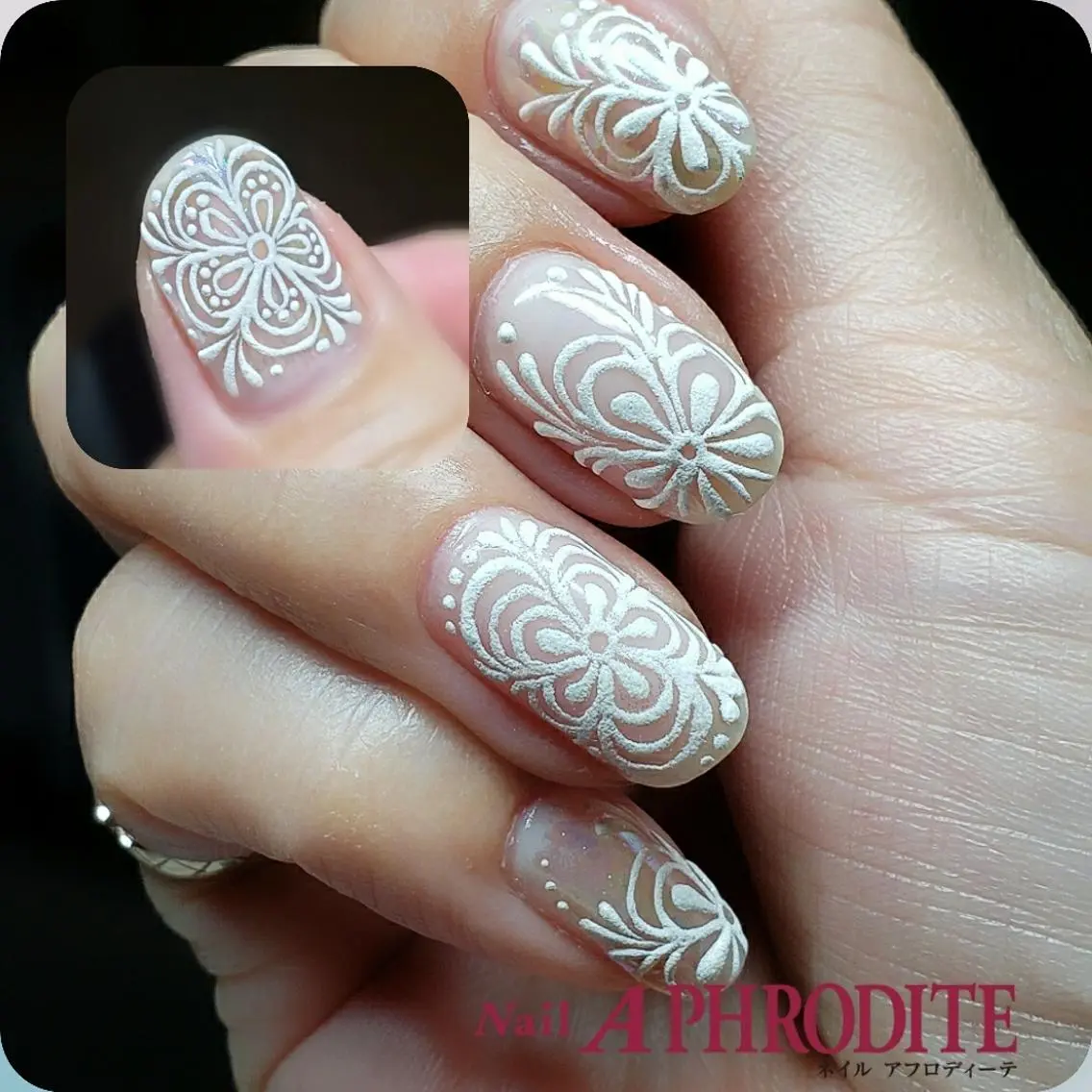 ネイル ブライダルネイル Nail  Aphroditeのネイルデザイン