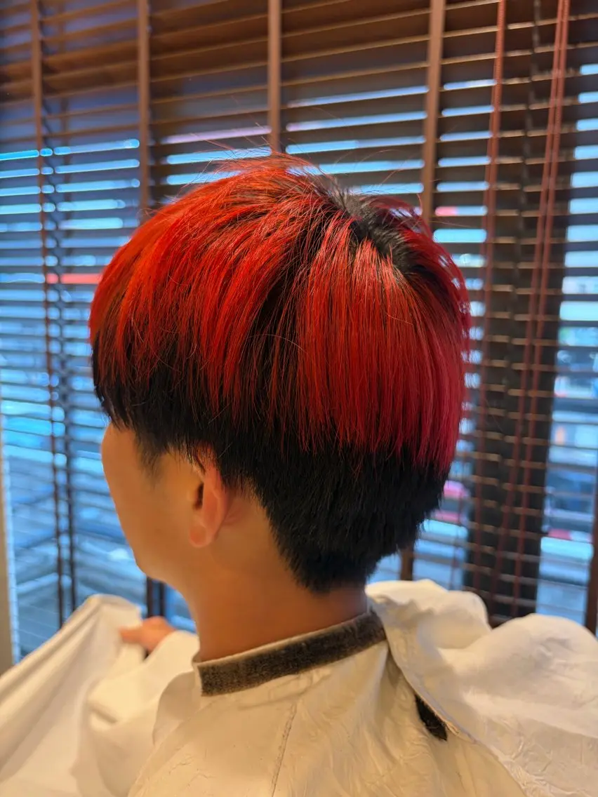 カラー メンズ 森田 凜太郎のヘアスタイル