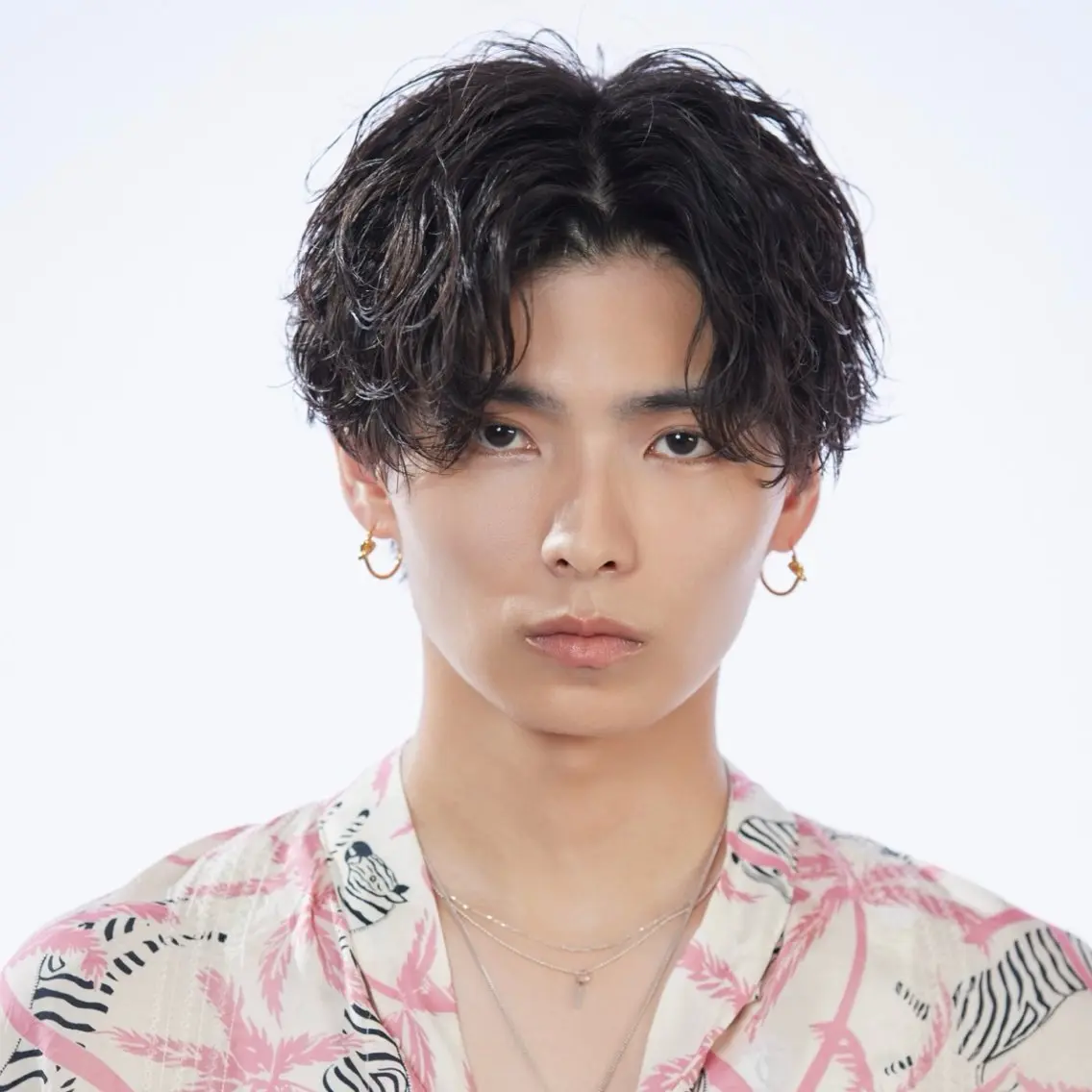 パーマ メンズ カット パーマ 札幌No.1フェザー KAITOのヘアスタイル