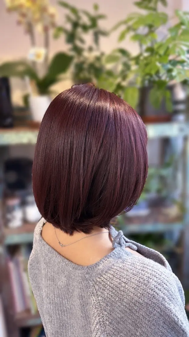 セミロング カラー カット ヘアカラー トリートメント Sakura .のヘアスタイル