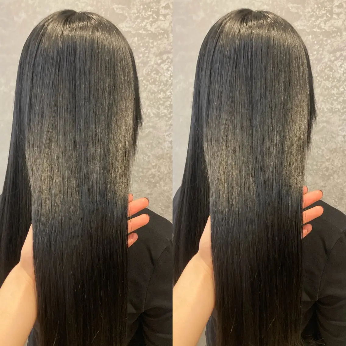 ロング カラー 黒髪 ロング み うのヘアスタイル