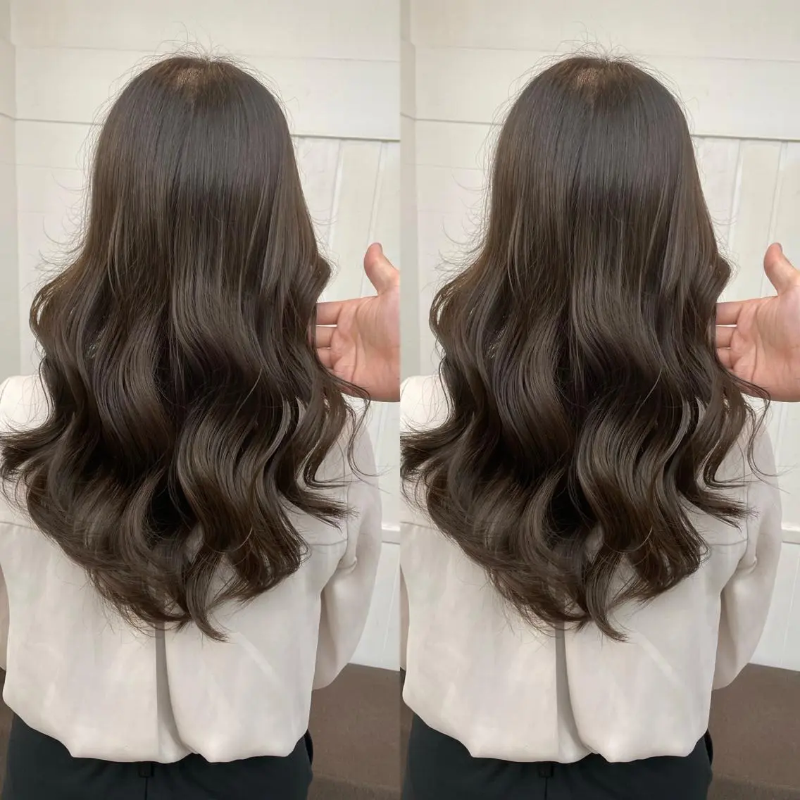 セミロング カラー ブラウンカラー マロンブラウン カット ヘアカラー HIKARU副店長/ ✨️髪質改善のヘアスタイル