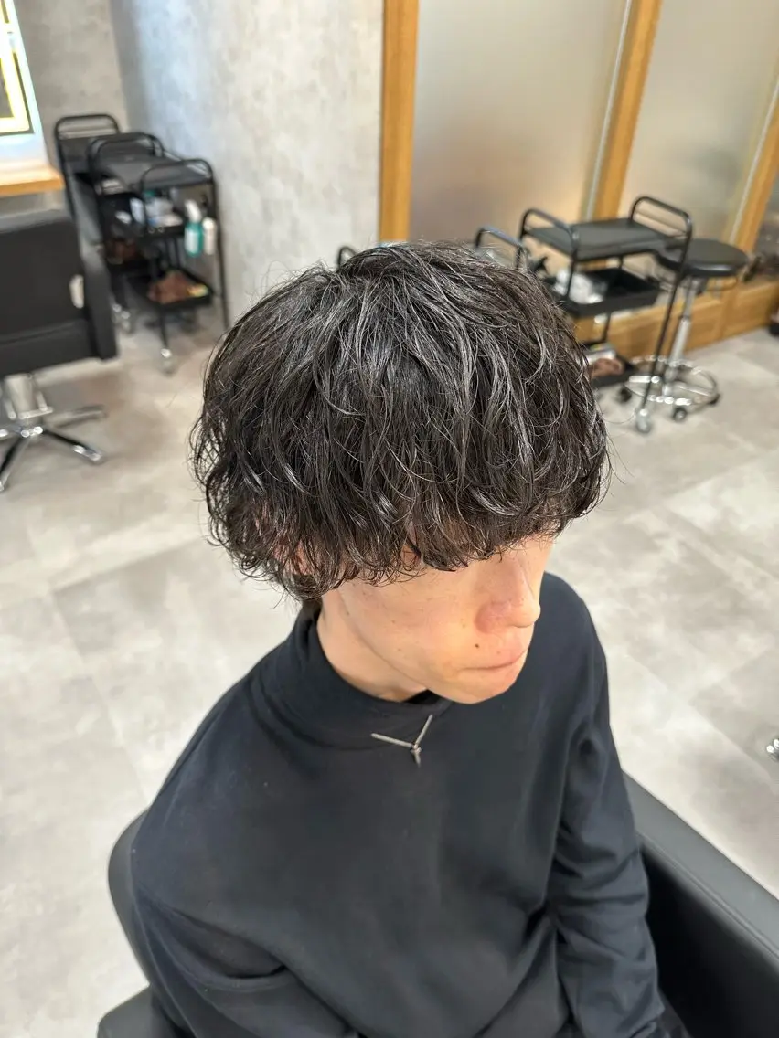 パーマ メンズ メンズパーマ カット パーマ 札幌メンズ指名 No. 1/光👑のヘアスタイル