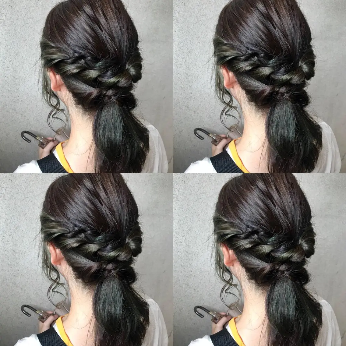 ミディアム カラー 小栗 麻衣のヘアスタイル