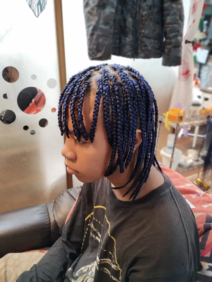 メンズ メンズウルフカット ウルフカット エクステ scamp ★のヘアスタイル