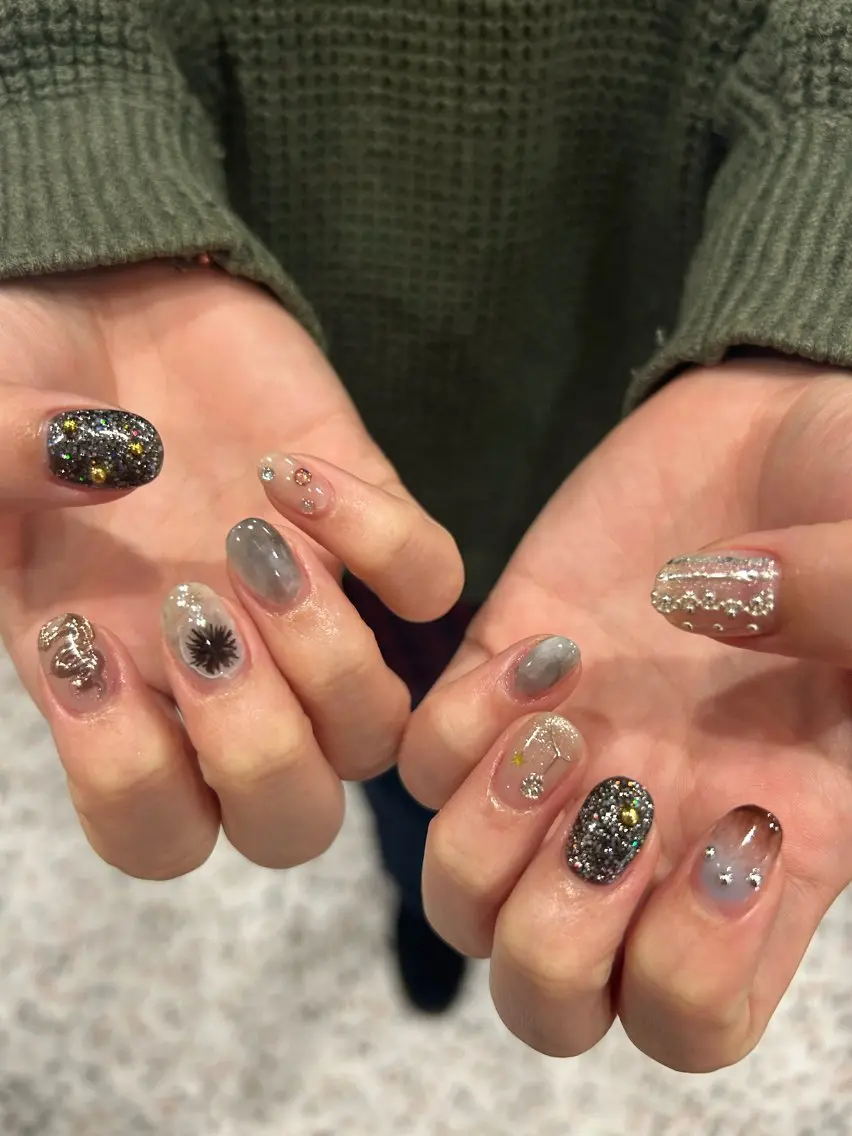 ネイル ハンドネイル 小松 千冬のネイルデザイン
