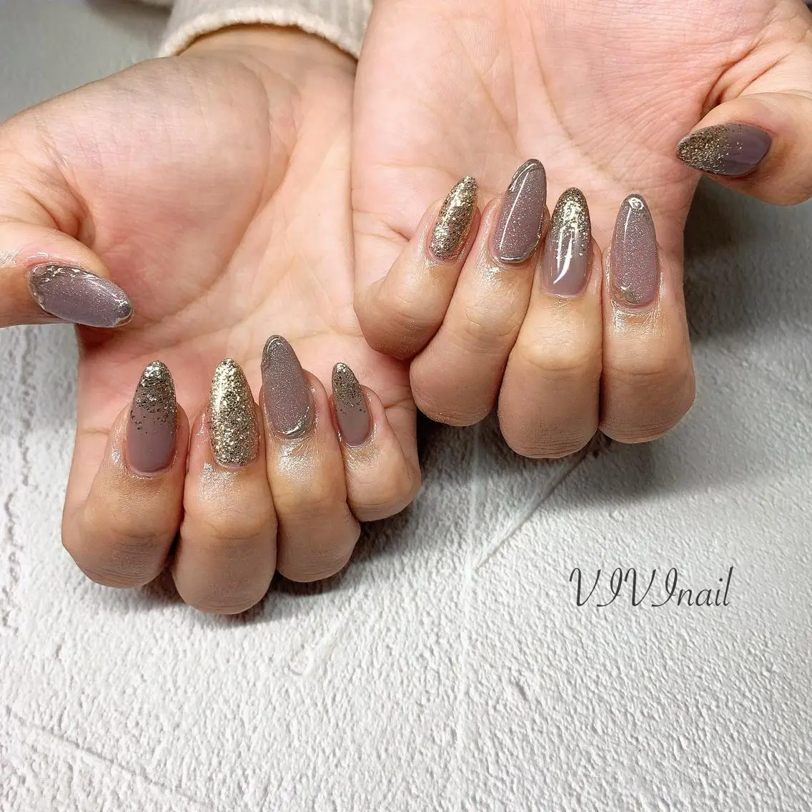 ネイル キラキラネイル ハンドネイル vivi nailのネイルデザイン