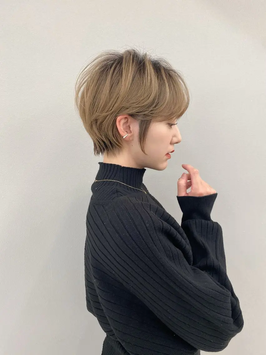 ショート カラー カット ヘアカラー トリートメント 美髪❣️縮毛矯正/ 髪質改善✨/山本のヘアスタイル