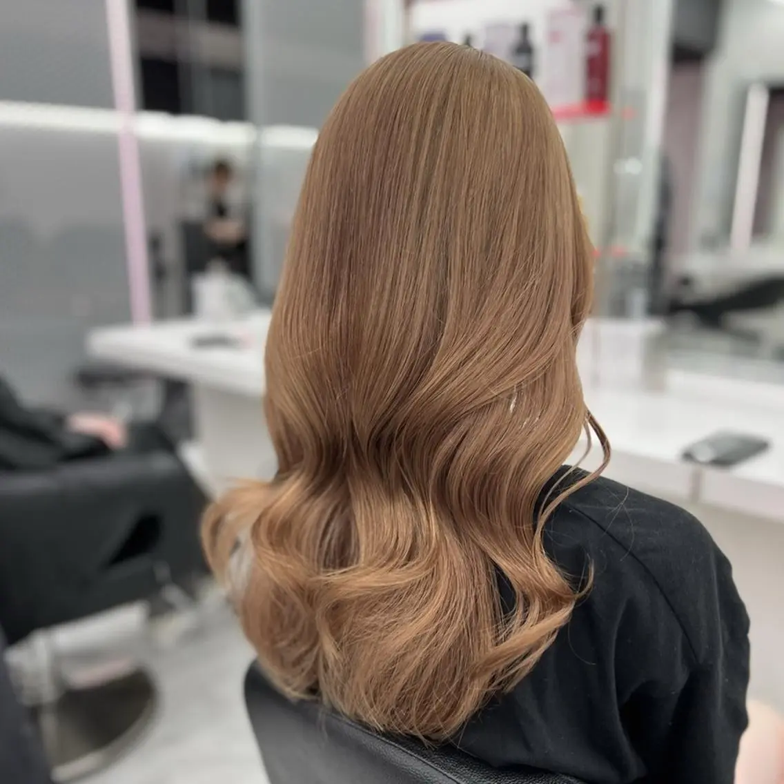 カラー 🌸春の暗髪カラー 🌸透明感ヘアのヘアスタイル