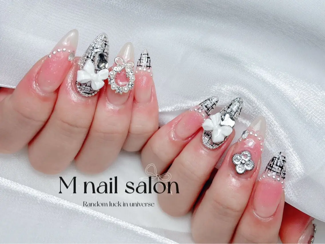 ネイル ハンドネイル M🌷nail 長さだし専門店のネイルデザイン