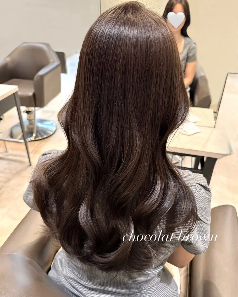 ロング カラー ヘアアレンジ カット ヘアカラー トリートメント 韓国・韓国ヘア 髪質改善のヘアスタイル