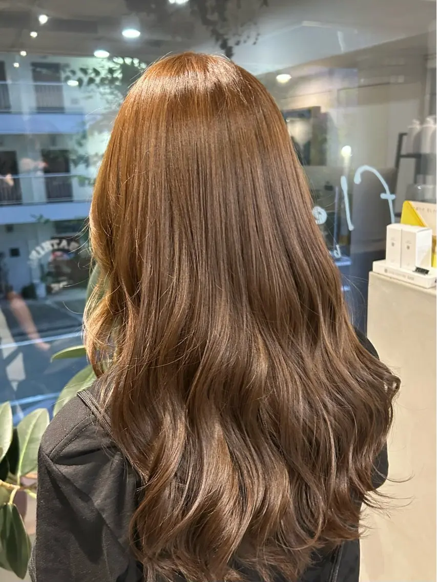 ロング ヘアカラー トリートメント ヘッドスパ mio 艶カラー/ 縮毛/ブリーチ🫧のヘアスタイル