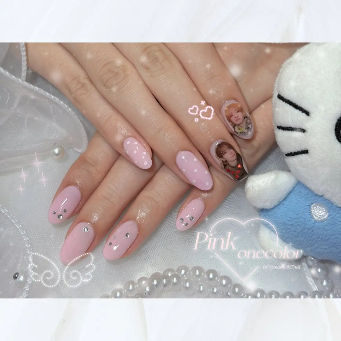 ネイル 長さ出し フラッシュネイル 韓国ネイル マグネットネイル ワンホンネイル ハンドネイル 827nail mayu🐈🐾のネイルデザイン