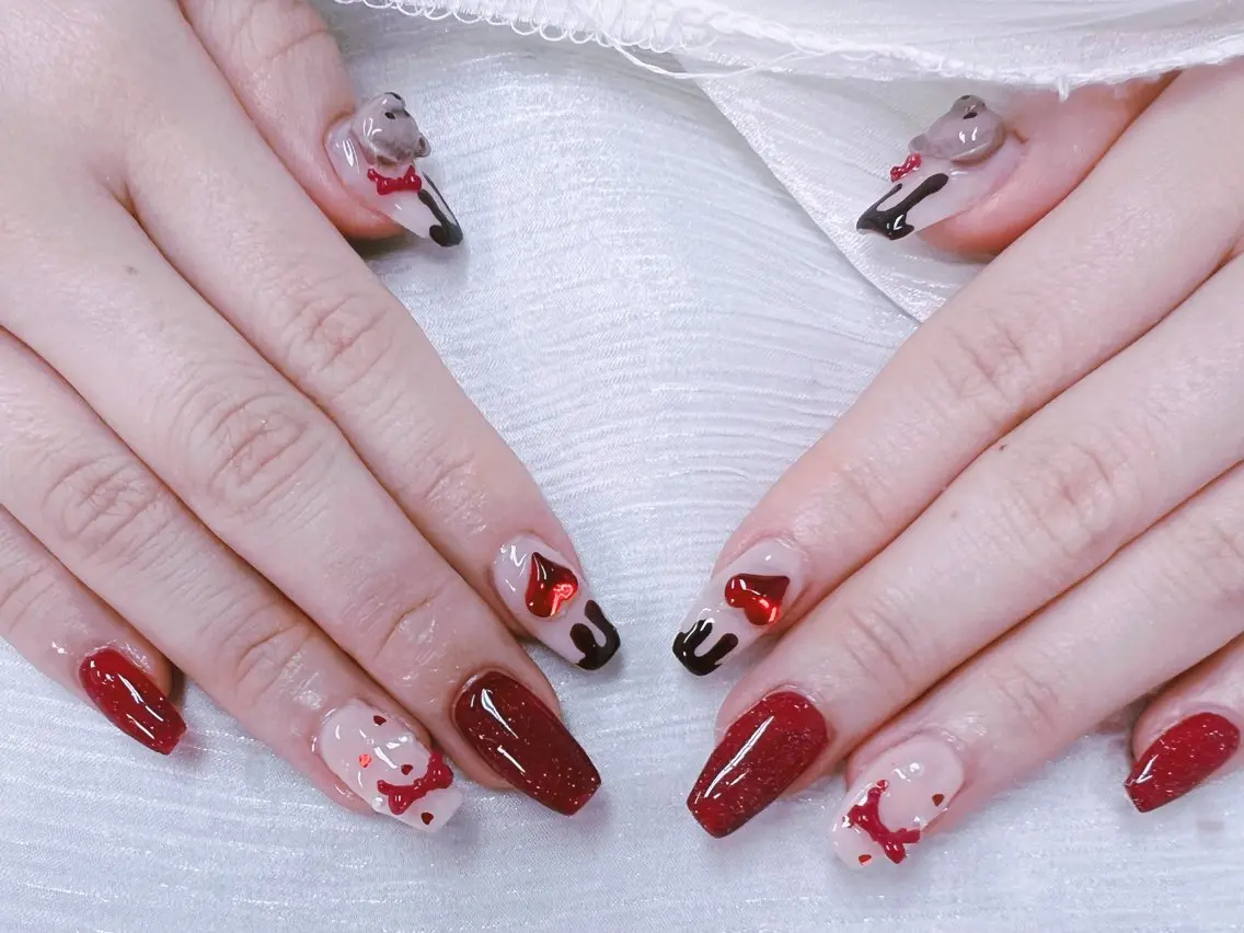 ネイル バレンタイン MOMO NAILのネイルデザイン