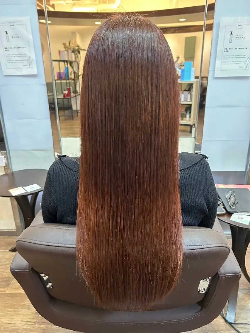 縮毛矯正 トリートメント 束感まつぱ🫧 なつき🫧のヘアスタイル