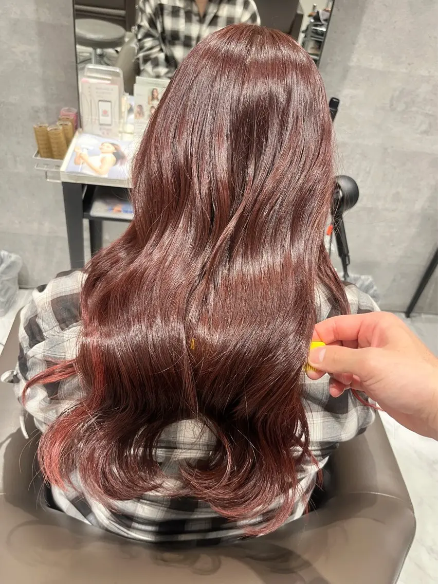 ロング カラー カット ヘアカラー Grow by NYNY 坂本 理輝のヘアスタイル